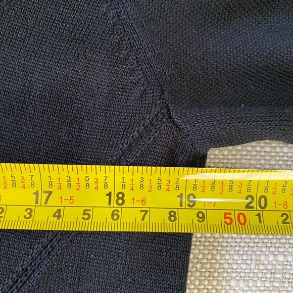 Banana Republic Womens V-Neck Black Knit Long Sleeve Office Casual Sweater-Sz-L - Picture 15 of 16